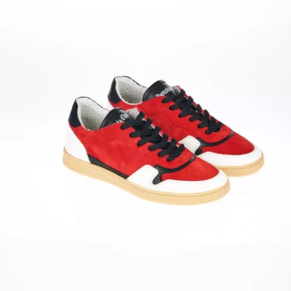 Pantofola D'Oro - Tricolor Leather Sneaker with Contrast Sole