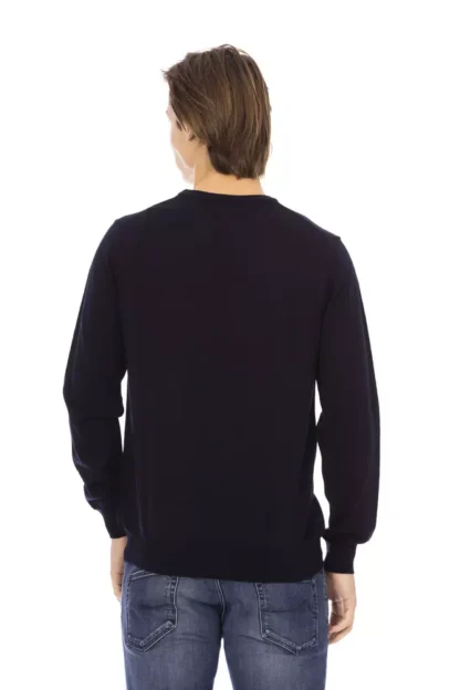 Baldinini Trend - Blue Fabric Men Sweater