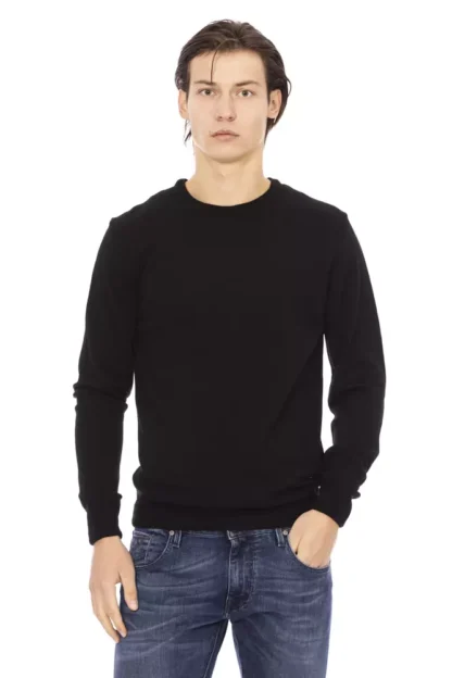 Baldinini Trend - Black Fabric Men Sweater