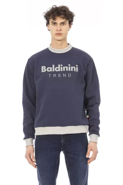 Baldinini Trend - Blue Cotton Men Sweater