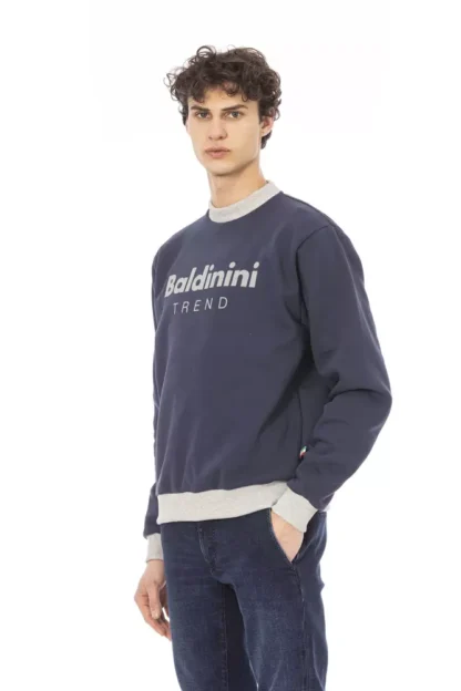 Baldinini Trend - Blue Cotton Men Sweater