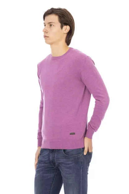 Baldinini Trend - Purple Wool Men Sweater