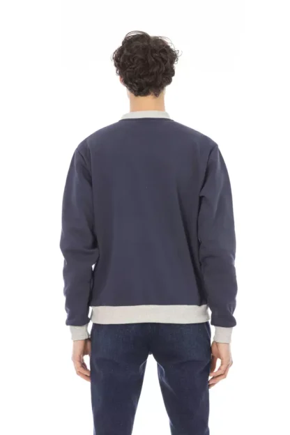 Baldinini Trend - Blue Cotton Men Sweater