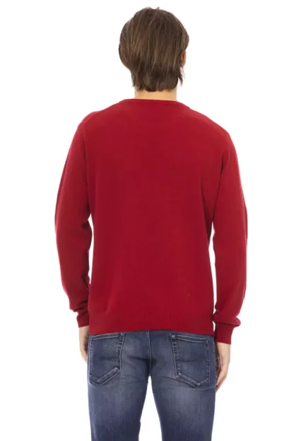 Baldinini Trend - Red Wool Men Sweater