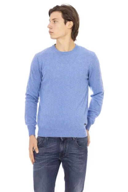 Baldinini Trend - Light Blue Wool Men Sweater