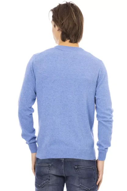 Baldinini Trend - Light Blue Wool Men Sweater