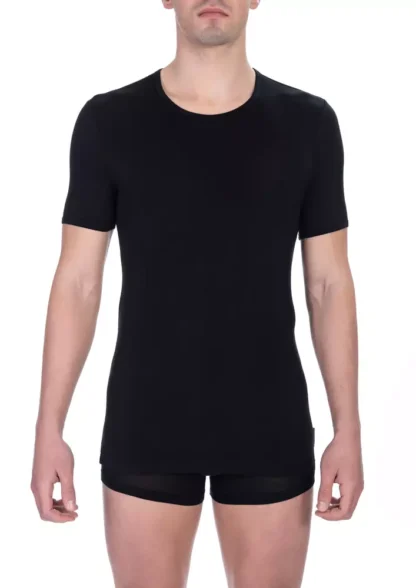 Bikkembergs - Black Viscose Men T-Shirt