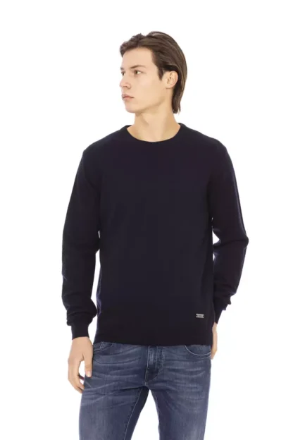 Baldinini Trend - Blue Wool Men Sweater