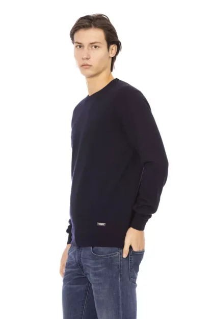 Baldinini Trend - Blue Wool Men Sweater