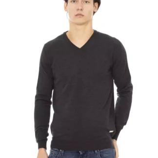 Baldinini Trend - Black Fabric Men Sweater