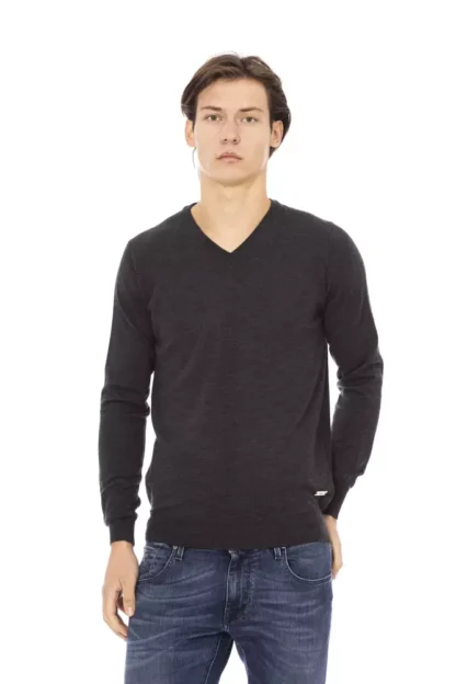 Baldinini Trend - Gray Fabric Men Sweater