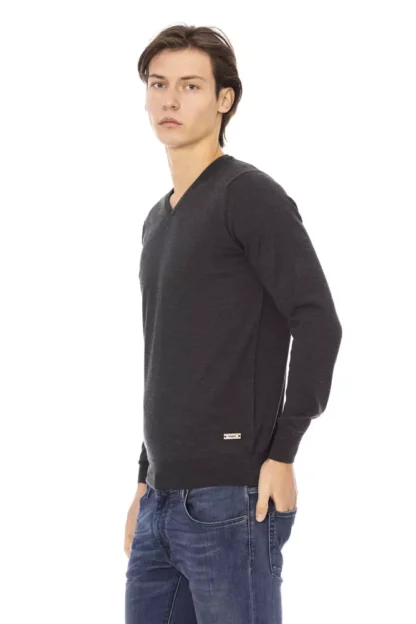 Baldinini Trend - Gray Fabric Men Sweater