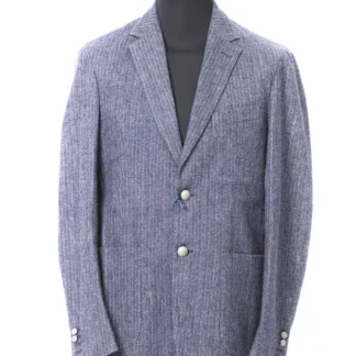 Jacob Cohen - Elegant Slim Cut Blue Fabric Jacket