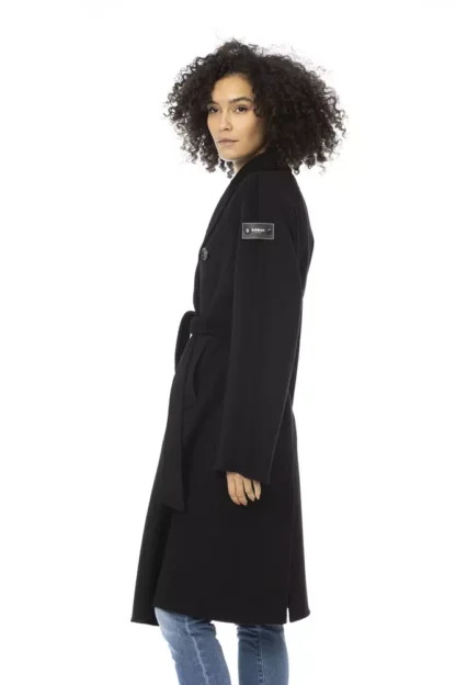 Baldinini Trend - Black Wool Women Trench Coat