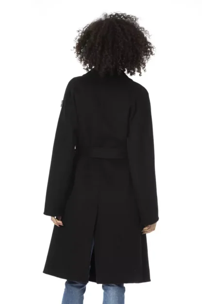 Baldinini Trend - Black Wool Women Trench Coat