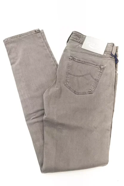 Jacob Cohen - Gray Cotton-Blend Women Jeans