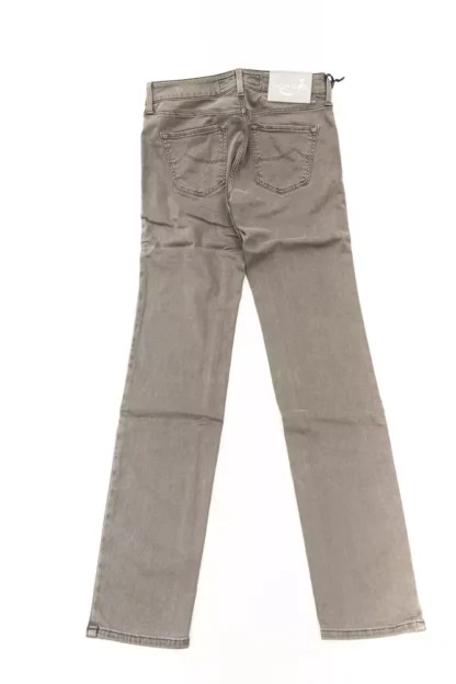 Jacob Cohen - Gray Cotton-Blend Women Jeans