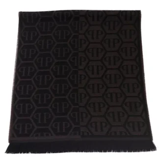 Philipp Plein - Burgundy Wool Men Scarf