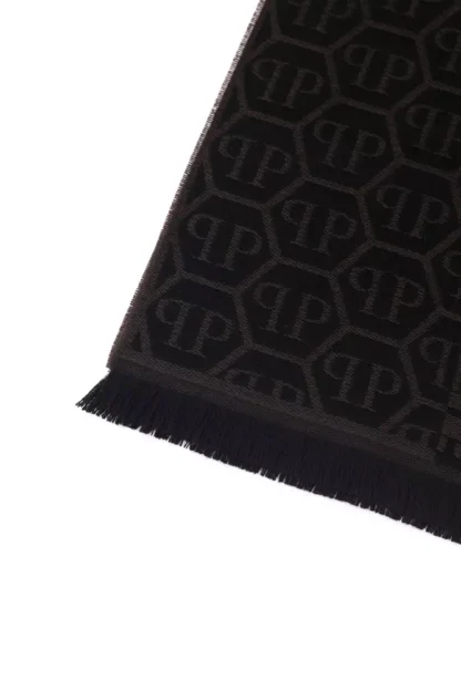 Philipp Plein - Brown Wool Men Scarf