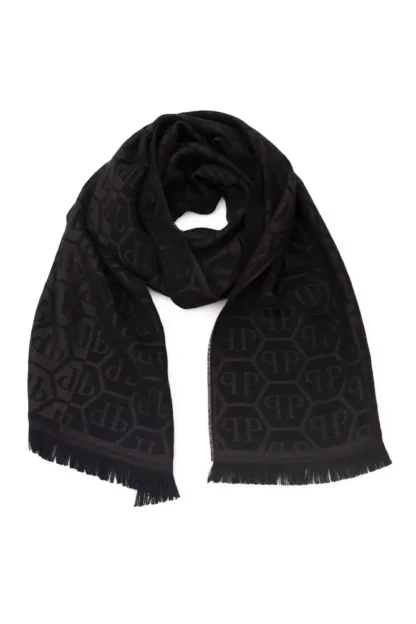 Philipp Plein - Brown Wool Men Scarf