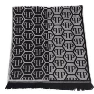 Philipp Plein - Blue Wool Men Scarf