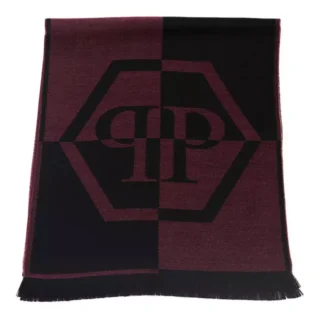 Philipp Plein - Black Wool Unisex Scarf