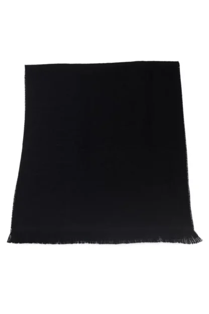 Philipp Plein - Black Wool Unisex Scarf