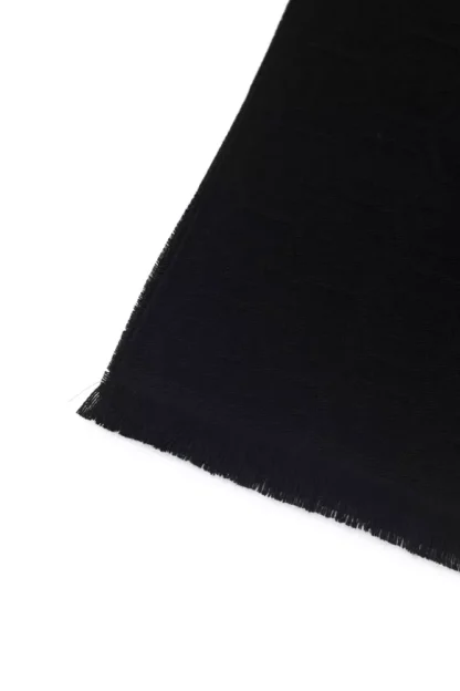 Philipp Plein - Black Wool Unisex Scarf