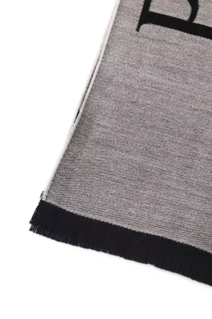 Philipp Plein - Gray Wool Mens Scarf