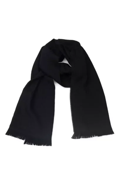 Philipp Plein - Black Wool Unisex Scarf