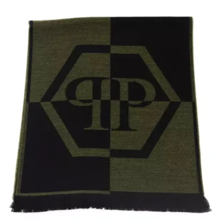 Philipp Plein - Red Wool Men Scarf