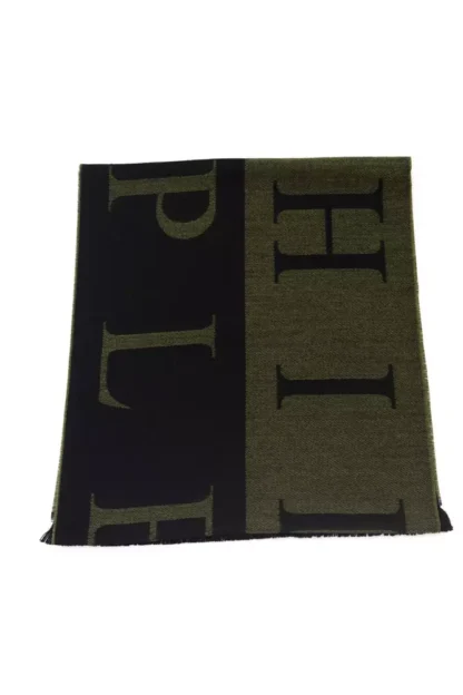 Philipp Plein - Green Wool Men Scarf