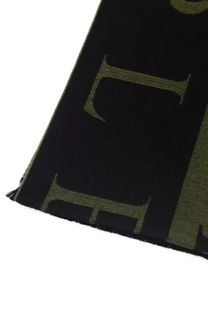 Philipp Plein - Green Wool Men Scarf