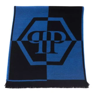 Philipp Plein - Black Wool Unisex Scarf