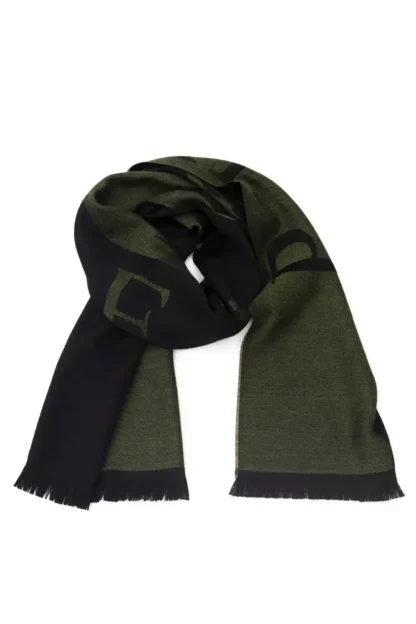 Philipp Plein - Green Wool Men Scarf