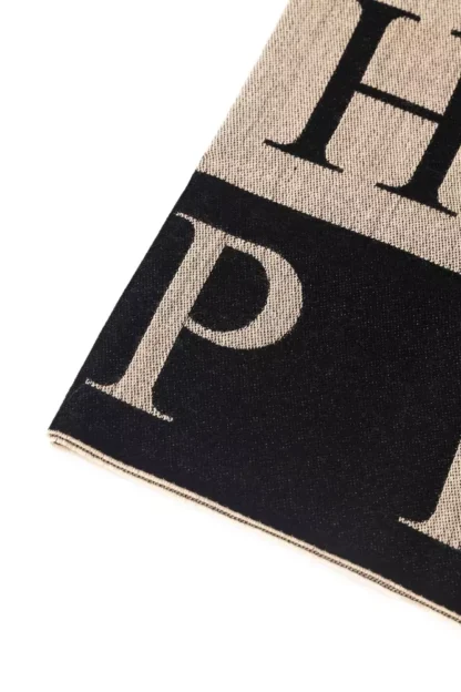 Philipp Plein - Beige Wool Men Scarf