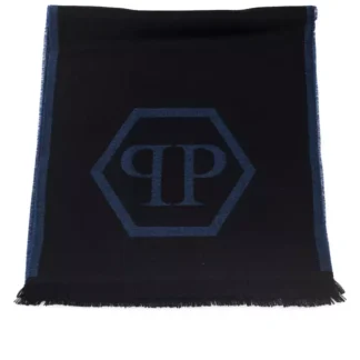 Philipp Plein - Gray Wool Mens Scarf