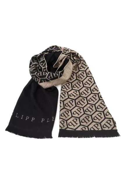 Philipp Plein - Beige Wool Men Scarf