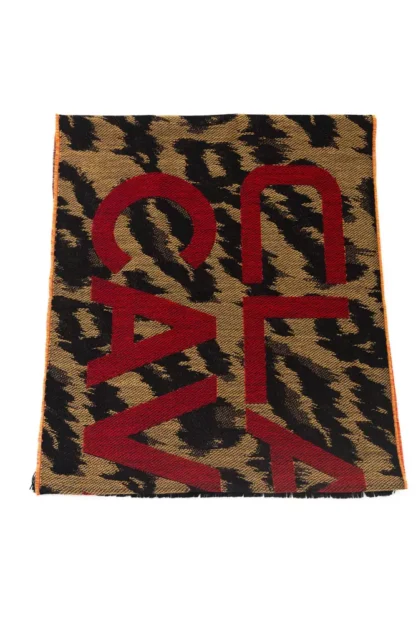 Cavalli Class - Brown Wool Men Scarf