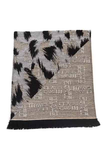 Cavalli Class - Beige Wool Men Scarf