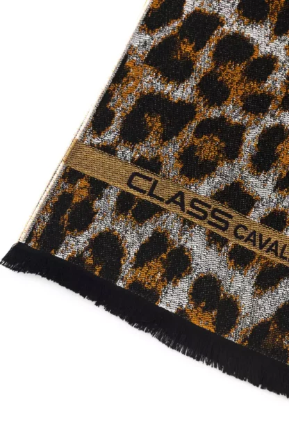 Cavalli Class - Brown Wool Men Scarf