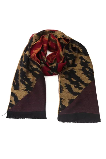 Cavalli Class - Brown Wool Men Scarf