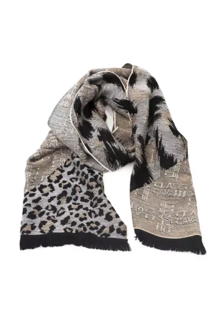 Cavalli Class - Beige Wool Men Scarf