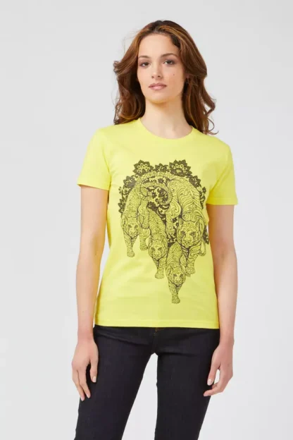 Custo Barcelona - Yellow Cotton Women T-Shirt