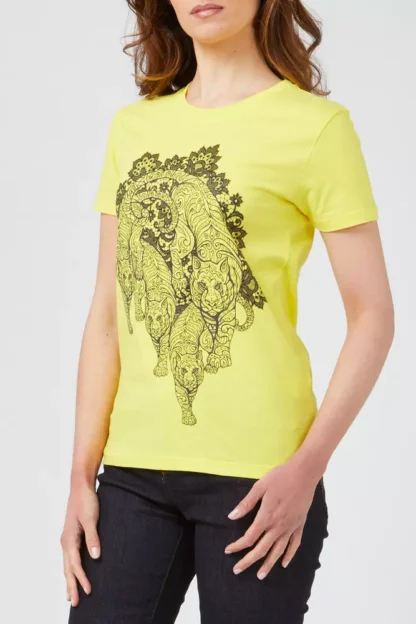 Custo Barcelona - Yellow Cotton Women T-Shirt