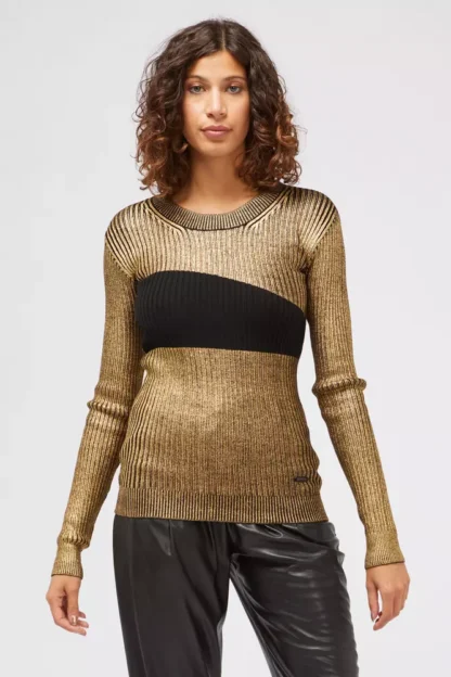 Custo Barcelona - Gold Wool Women Sweater