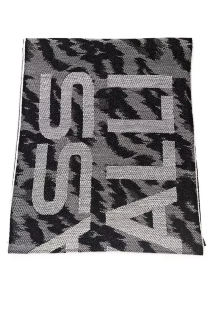 Cavalli Class - Gray Wool Men Scarf