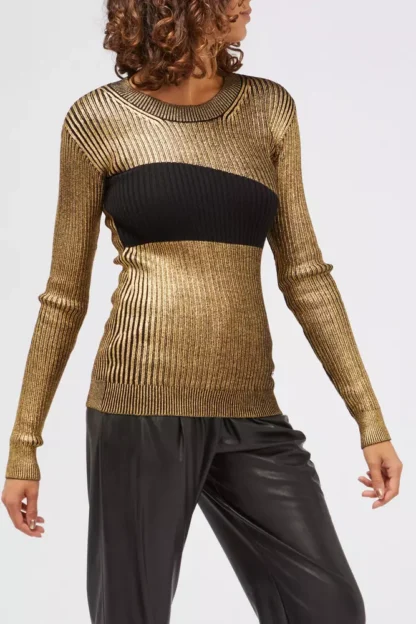 Custo Barcelona - Gold Wool Women Sweater