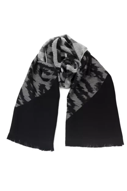 Cavalli Class - Gray Wool Men Scarf