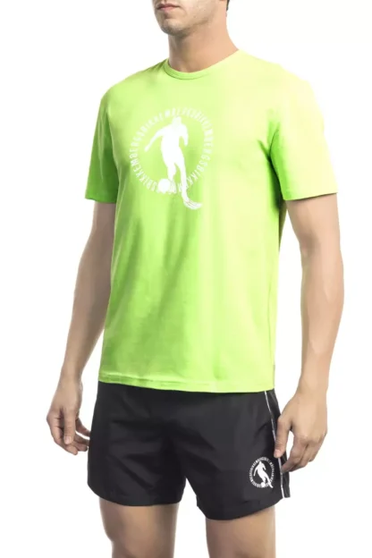 Bikkembergs - Green Cotton Men T-Shirt